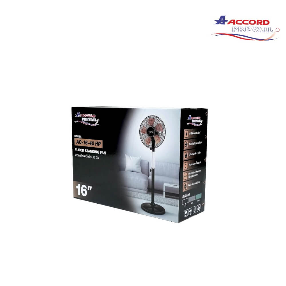 พัดลมตั้งพื้น ACCORD PREVAIL AC-16-40 HP สีเขียว